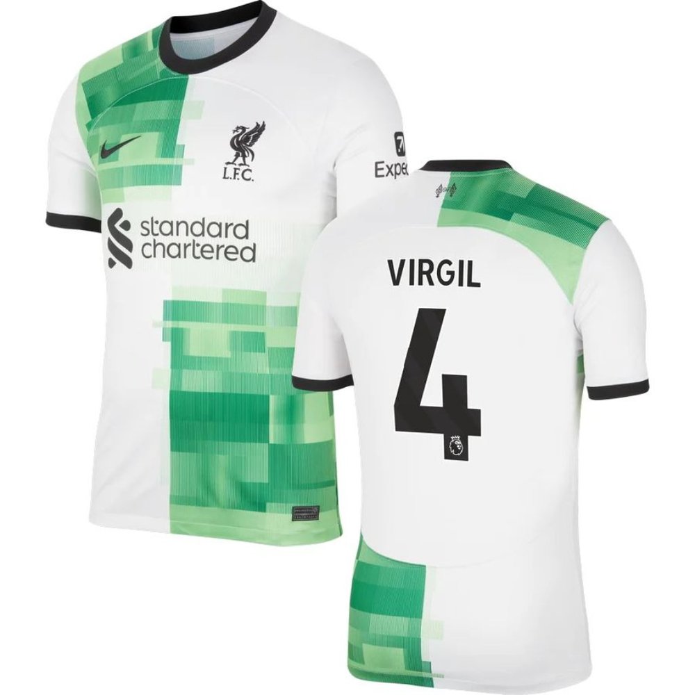 Liverpool F.C. Virgil van Dijk 2023-24 Away Jersey